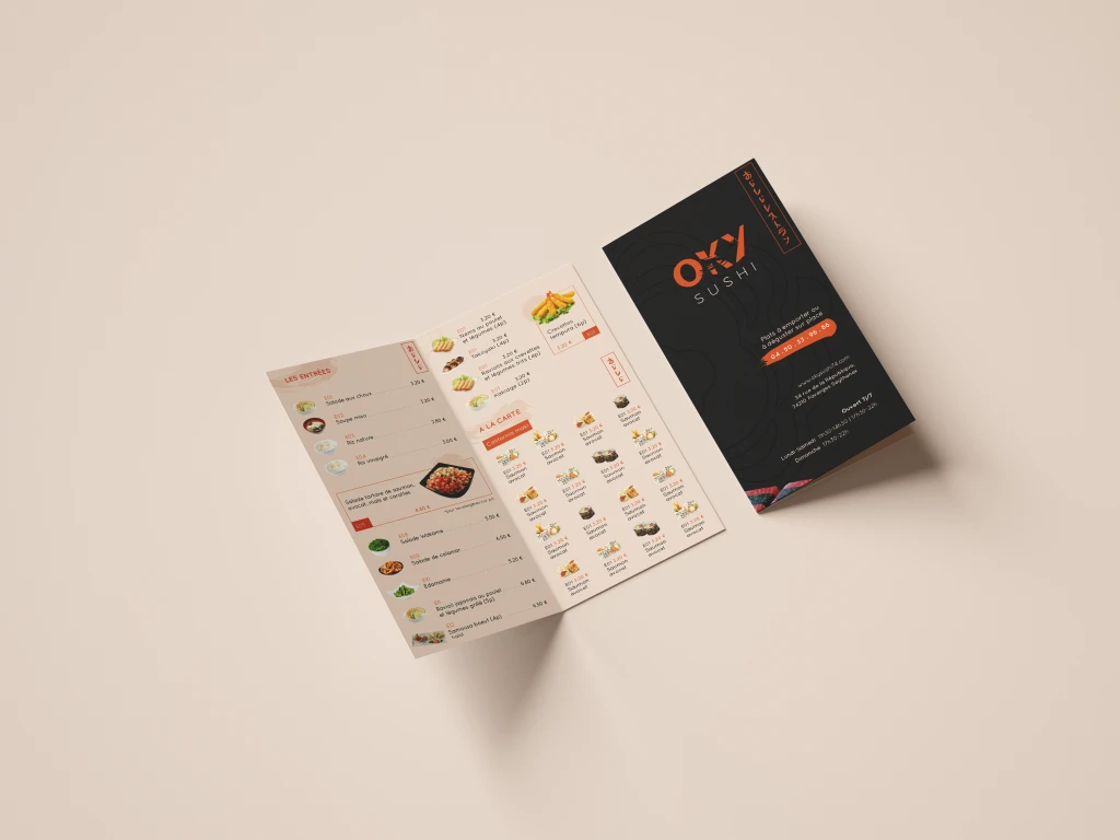 Aperçu du projet Oky sushi
